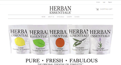 Desktop Screenshot of herbanessentials.com